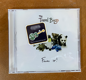 Found It! CD with trackable Travel Bugs sticker